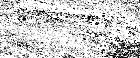 Black and white grunge texture, black streaks of paint, ink, and dirt, abstract monochrome background.