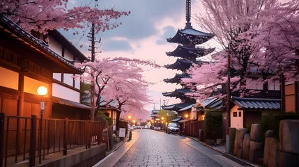 Fototapeten street of Japan traditional Japan © AGSTRONAUT