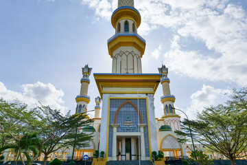 Islamic Center Mataram Lombok Indonesia. Magnificent landmark mosque opened in 2016.