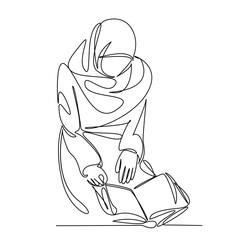 muslim girl praying reading the quran