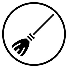 broom glyph icon