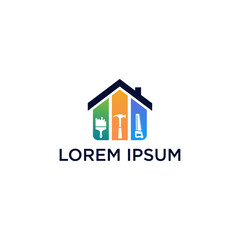 Fototapeta premium Building tools vector or logo is suitable for your company