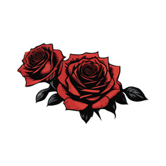 Red roses cut out png