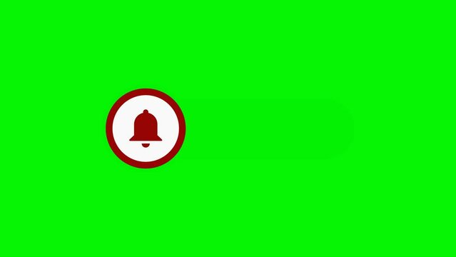 Subscribe Button Youtube Animation Green Screen Background 4K High Quality