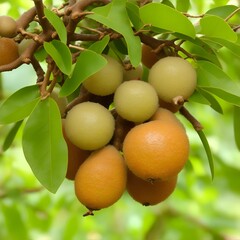 apricots on a tree