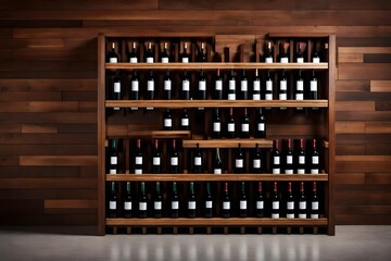 wine bottles in cellar