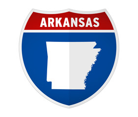 Arkansas - Interstate road sign