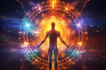 Energy consciousness science concept and techniques meditation space