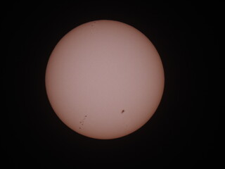 Original photo of sun and the sunspot