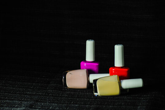 four nail polishes from afar