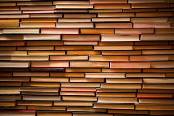 wall of books