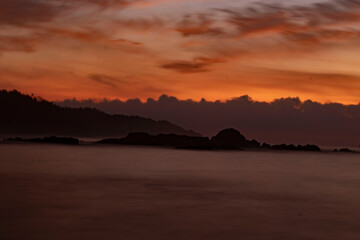 Coucher de soleil Mexique Mazunte