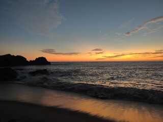 Coucher de Soleil Mexique Mazunte