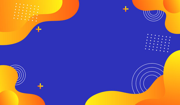 Blue and liquid elements abstract background design use for banner template poster promotion and presentation