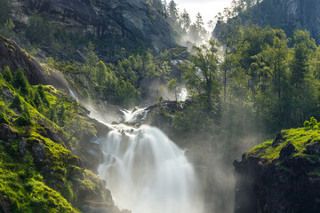 Latefossen is one of the most visited waterfalls in Norway and is located near Skare and Odda in...
