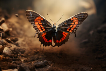  butterfly doing a back flip