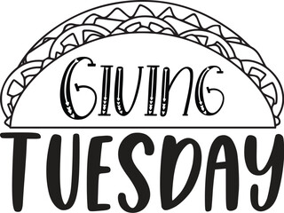 Giving Tuesday SVG T Shirt Design