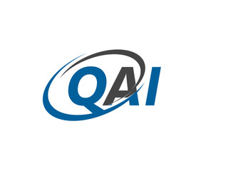 Obraz premium QAI letter creative modern elegant swoosh logo design