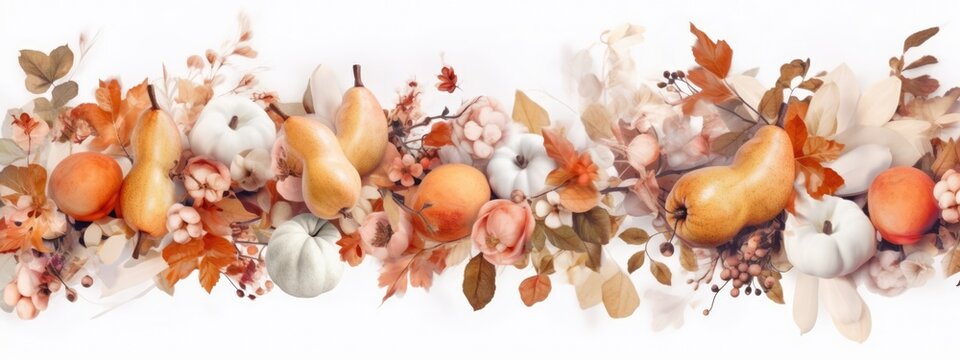 Autumn background with pumpkins. Thanksgiving, fall, halloween greeting card, invitation concept