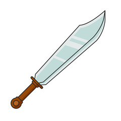 Sword icon vector on trendy style for design and print