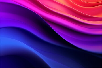 abstract background with smooth lines in blue, red and purple colors