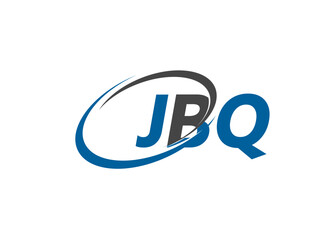 Fototapeta premium JBQ letter creative modern elegant swoosh logo design