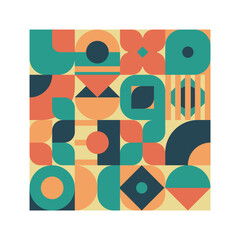 Abstract geometric vector design template for web banner, business presentation, poster branding, fabric printing, wallpaper