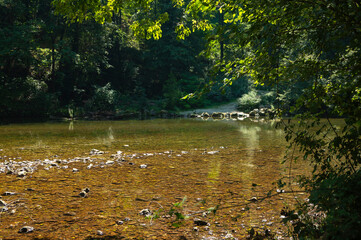 Grotte Oliero, che prendono origine dal fiume Oliero e rappresentano un importante complesso di...