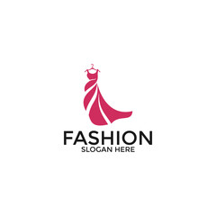 Fashion logo design, Fashion shop logo icon vector template