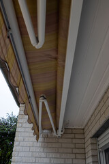 Awning substructure on the terrace