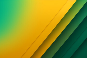 Abstract background with yellow, green and orange stripes.