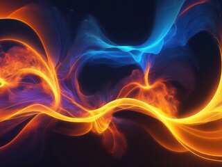 abstract background with fire