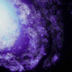 Obraz na płótnie Canvas Purple space stars