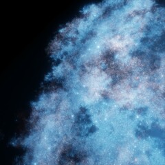 Night sky with stars and nebula