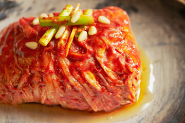 Kimchi, Korean spicy pickles dish ,