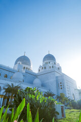 Fototapeta na wymiar Beautiful White Mosque