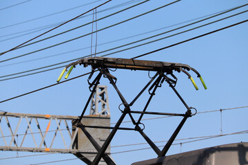 電車のパンタグラフ