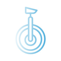 Circus Mini Wheel Gradient Line Icon