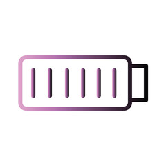 Components Batery Pc Gradient Line Icon