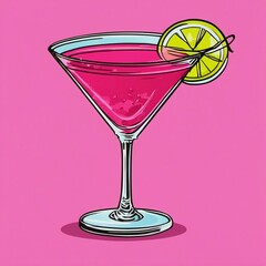 cocktail with lime