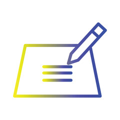 Pen Tablet Drawing Gradient Icon