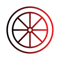 Obraz premium Ring Circle Wheel Gradient Icon