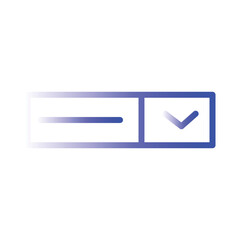 User Interface Down Gradient Icon