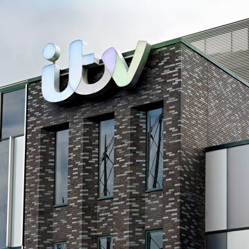 ITV Tv studio media city Salford  sign at Coronation Street filming set