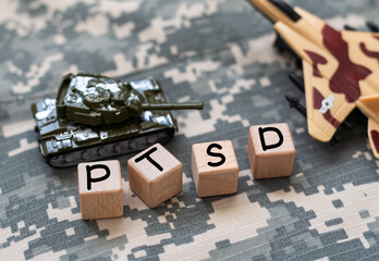 PTSD Military Army Soldier With Trauma And Stress