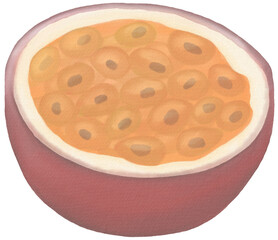 Passion fruit Watercolor