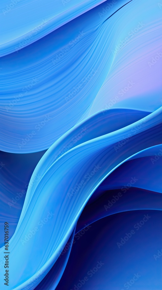 Wall mural wavy modern abstract blue background consisting of waves