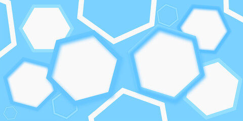 Abstract geometric shape blue background. Vector illustration.