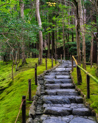 Obraz premium Scenic sight in the marvelous Ginkaku-ji Temple in Kyoto. Japan.