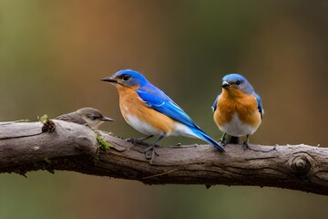 Obraz premium robin on a branch